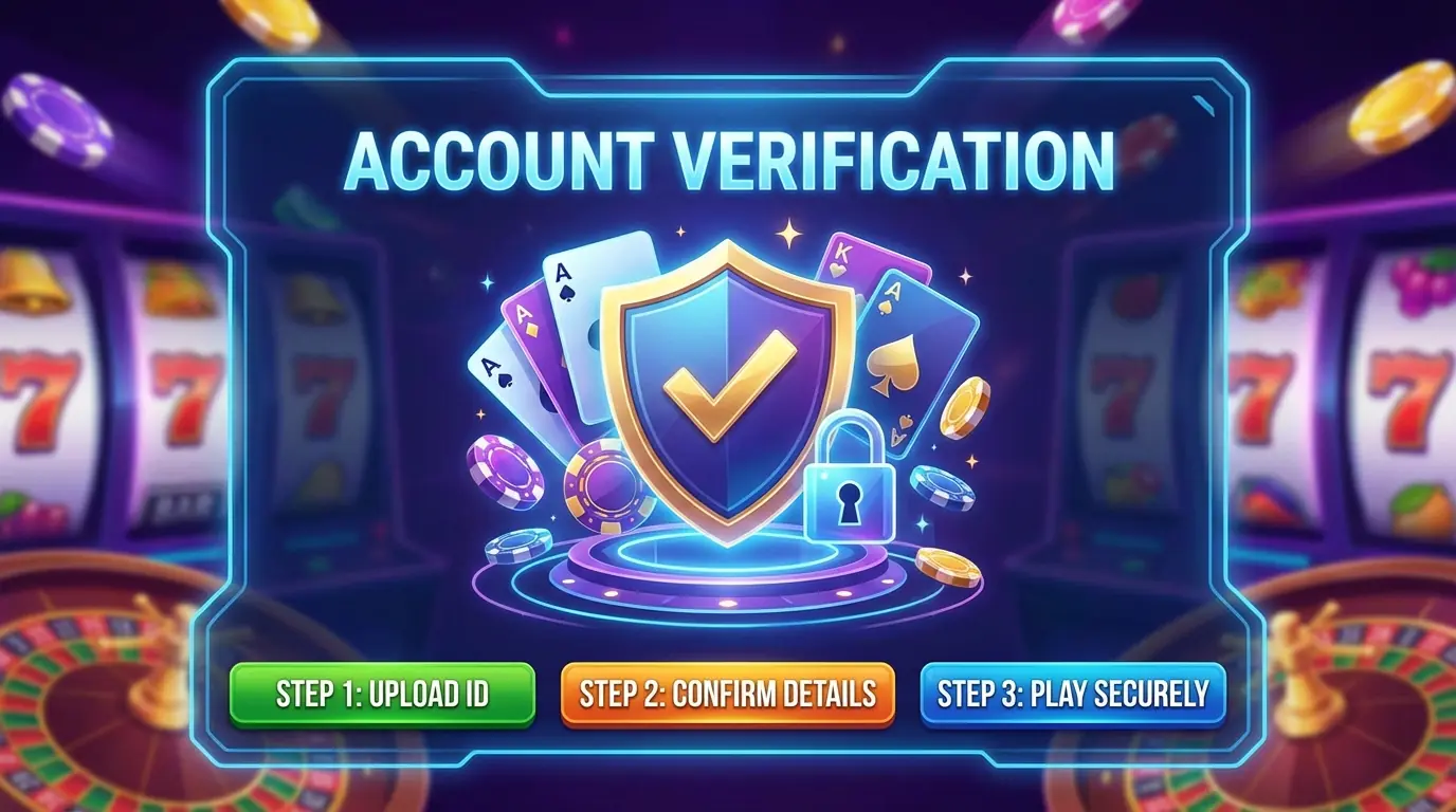 Verifiera konto hos Lucky casino
