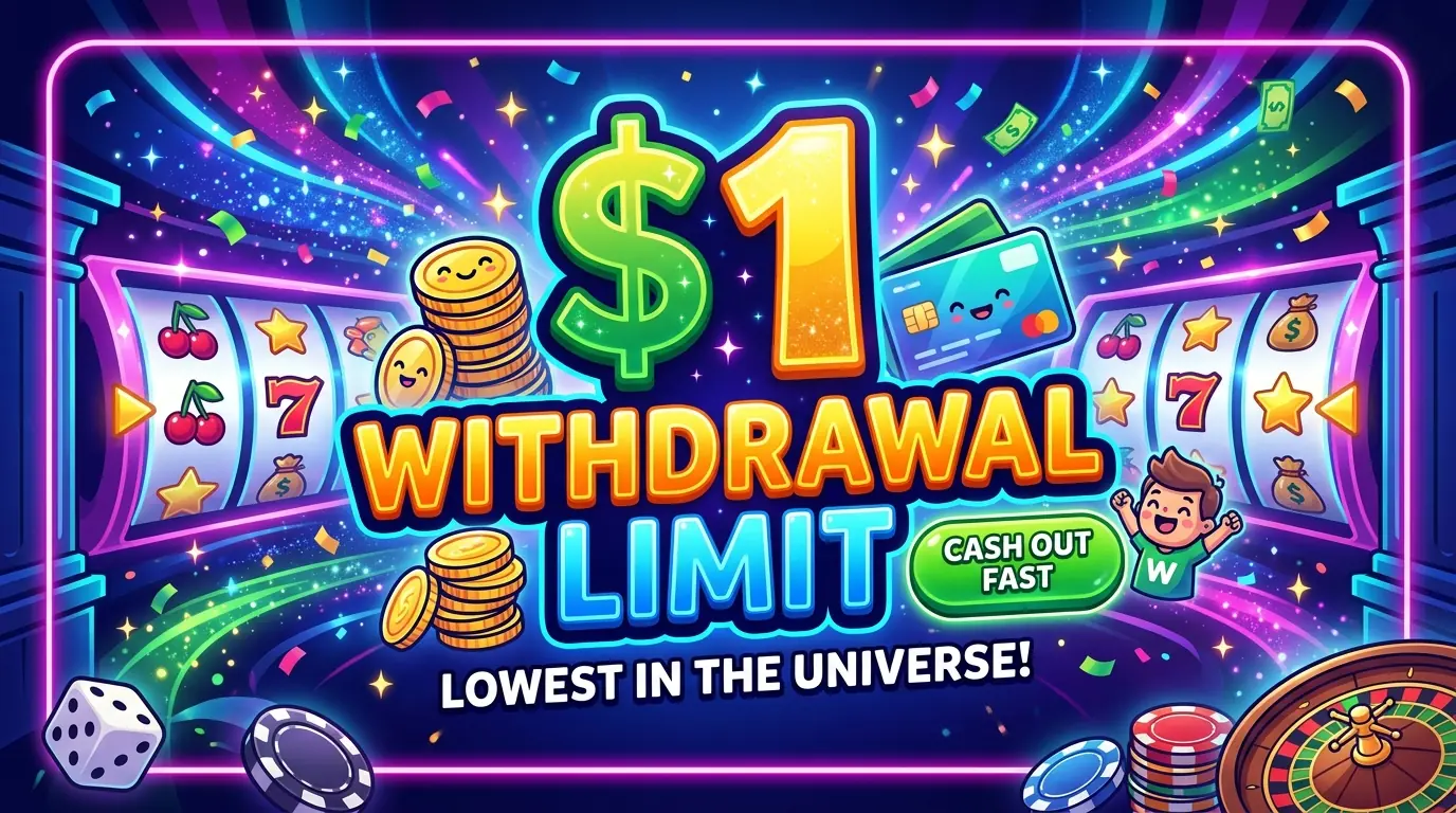 1 kr uttag hos Lucky casino