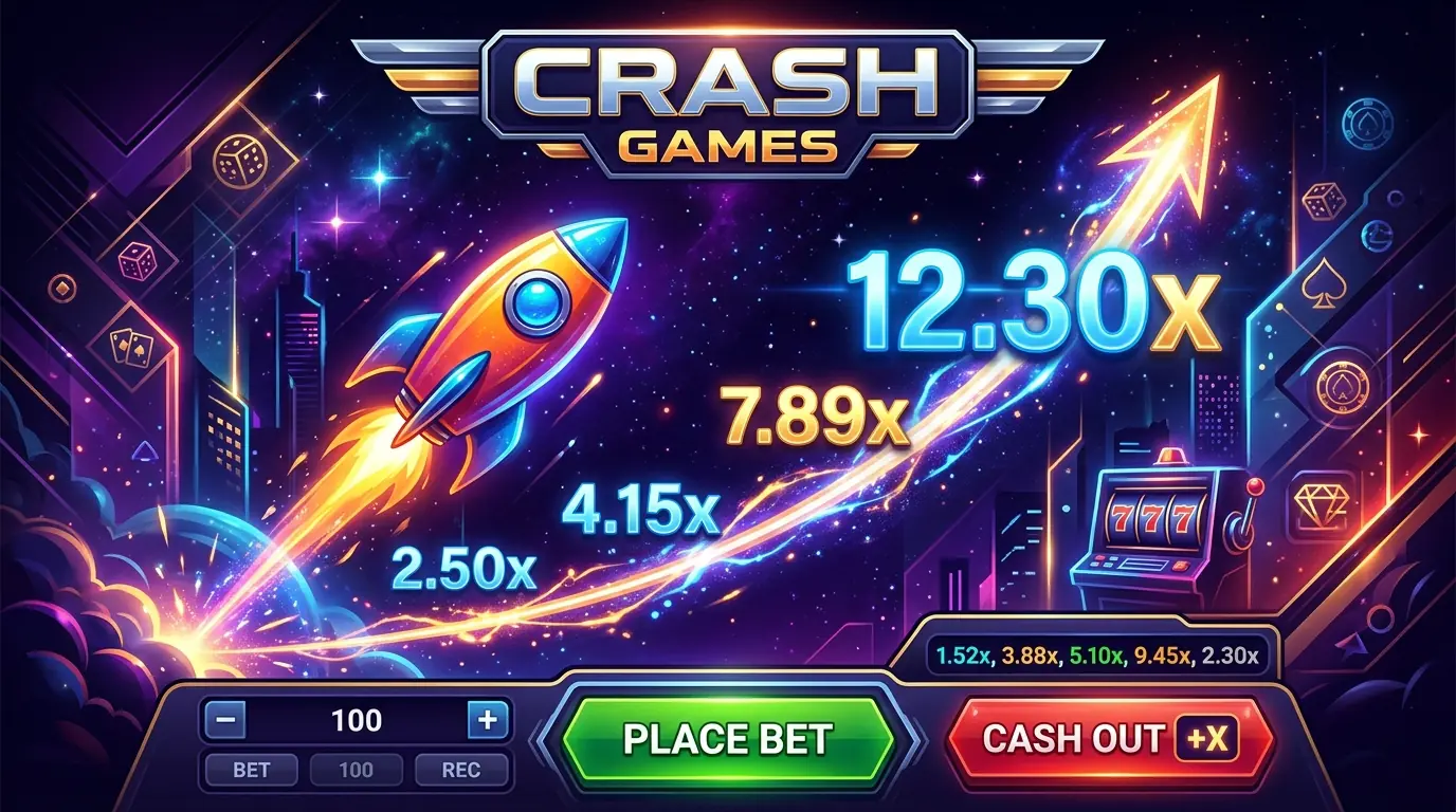 Crash hos Lucky casino